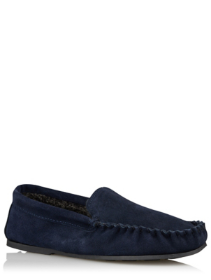 mens moccasin slippers asda