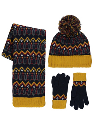 boys hat scarf and gloves set