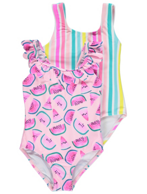 asda baby girl swimming costume