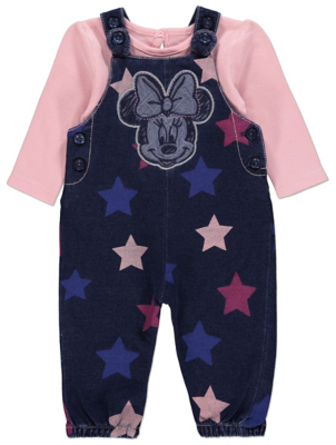 minnie mouse dungaree dress