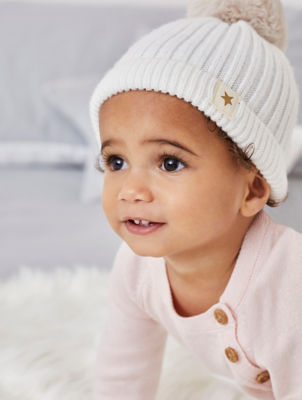 babies wooly bobble hats