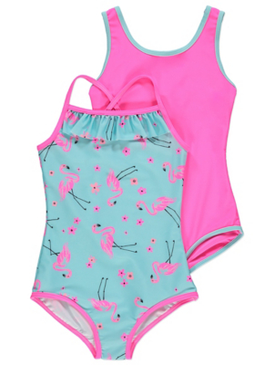 pink flamingo swimsuit