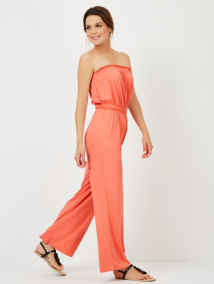 jersey bandeau jumpsuit