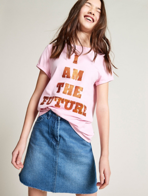 asda girls denim skirt