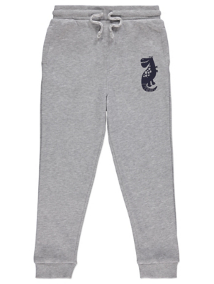 grey marl casual cuffed jogger