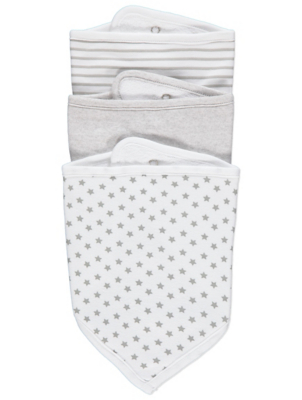 grey dribble bibs