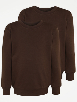 brown sweatshirt