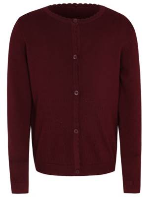 asda burgundy cardigan