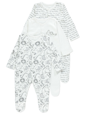 leopard print sleepsuit