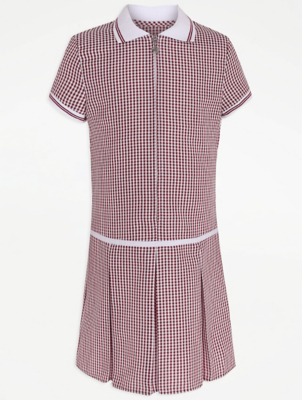 black gingham school dress