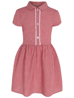 cotton gingham school dress