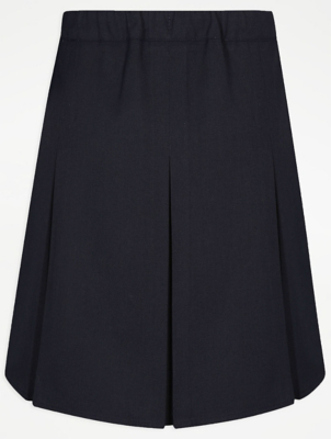 navy elastic waist school skirt