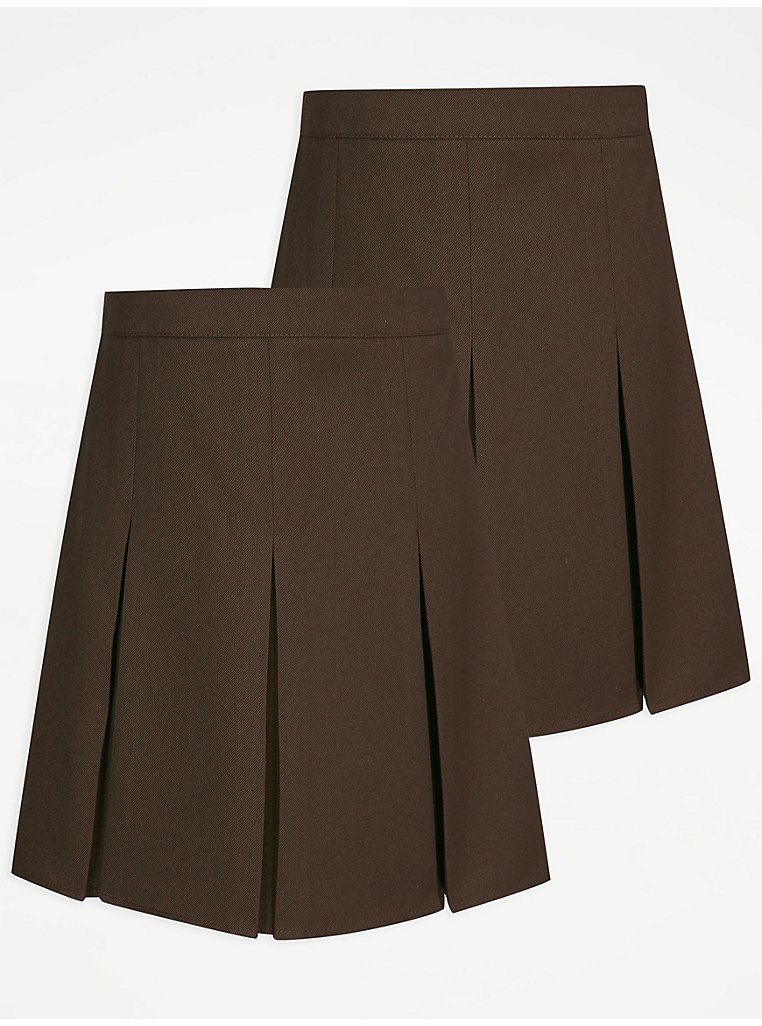 Girls Brown Box Permanent Pleats Skirt 2 Pack, Sale & Offers