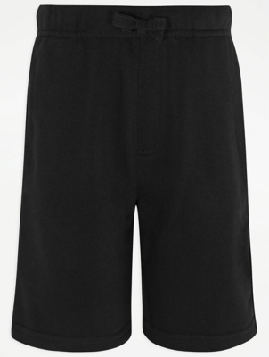 boys black sweat shorts