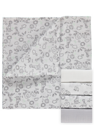 leopard print muslin squares