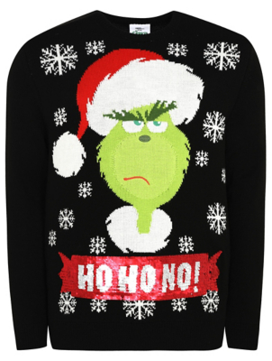 black grinch sweater