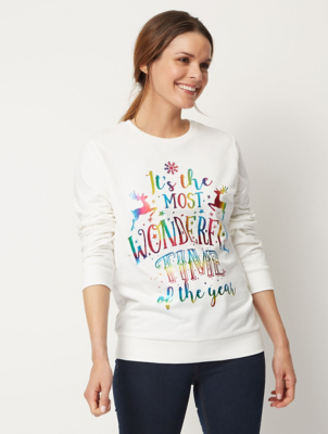 white christmas sweatshirt