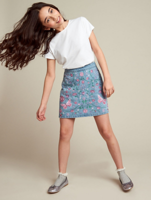 asda girls denim skirt