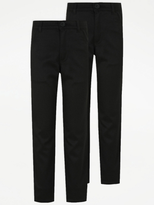 long black skinny trousers