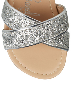 silver sandals asda