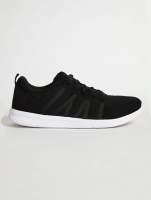 girls black trainers asda