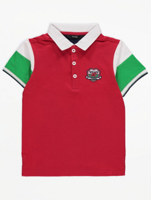 Red Wales Short Sleeve Polo Shirt