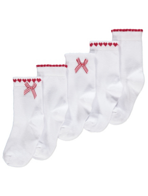 childrens red ankle socks