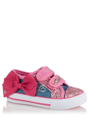 JoJo Siwa Bow Trim 2 Strap Trainers 