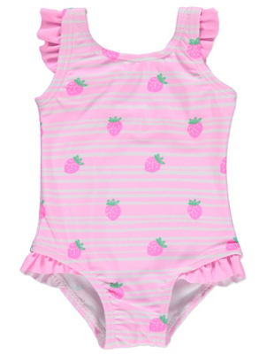 baby strawberry swimsuit