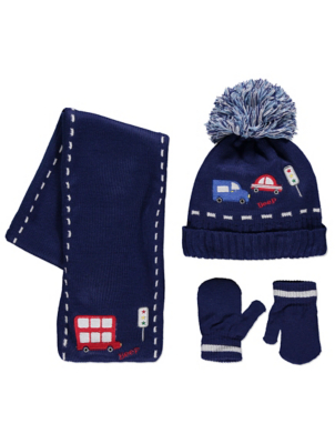 kids hat and scarf set