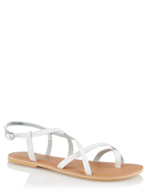 asda white sandals