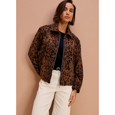 George 365 by Freemans Brown Leopard Print Jacket