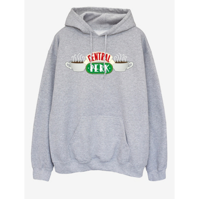 George NW2 Friends Central Perk Heather Grey Printed Hoodie