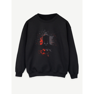 George NW2 Batman Splash Men's Black Printed Sweatshirt