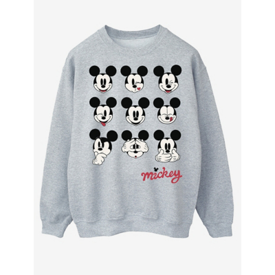 George NW2 Mickey Mouse Many Faces Grey Printed Sweatshirt