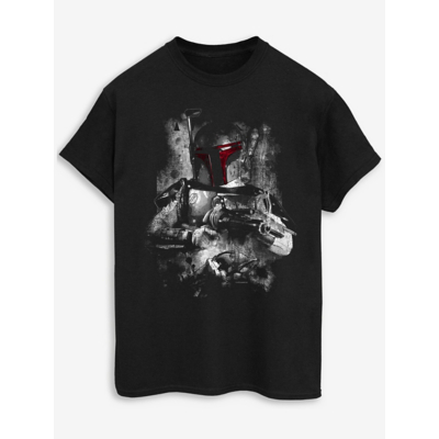 George NW2 Star Wars Boba Fett Distressed Black T-Shirt