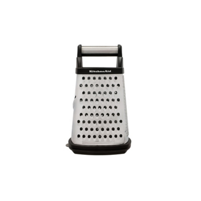 KitchenAid Stainless Steel Box Grater in Black