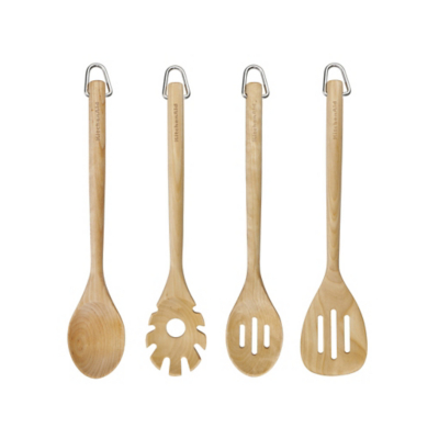 George KitchenAid 4pc Birchwood Utensil Set