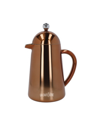 La Cafetière Havana Double Walled 8Cup Cafetiere, Copper Home