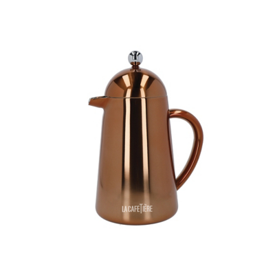 George Unisex La Cafetière Havana Double Walled 8-Cup Cafetiere, Copper Size 8