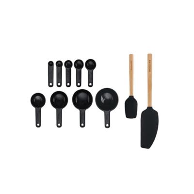 George KitchenAid 11pc Stand Mixer Utensil Set - Black