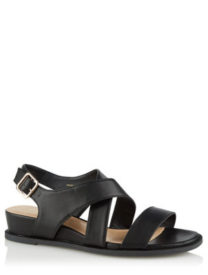 asda black sandals