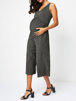 ladies black culotte jumpsuit