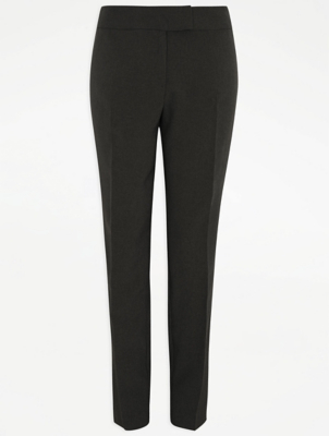 ladies navy tapered trousers