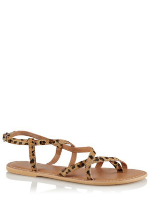 asda leopard print sandals