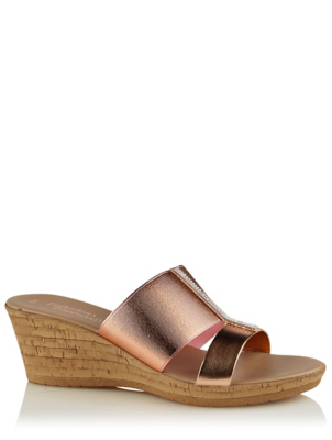 asda george gold sandals