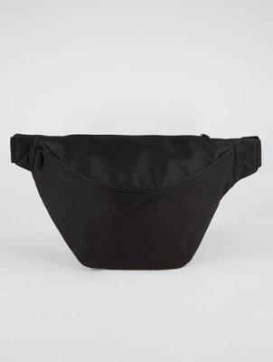 black canvas bum bag