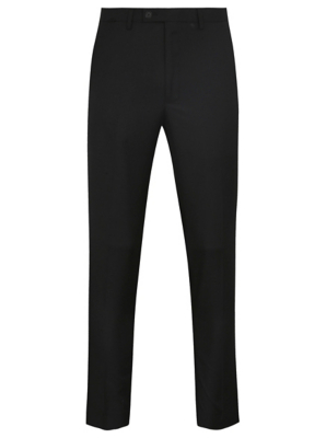 Black Regular Fit Active Waist Trousers | Men | George at ASDA