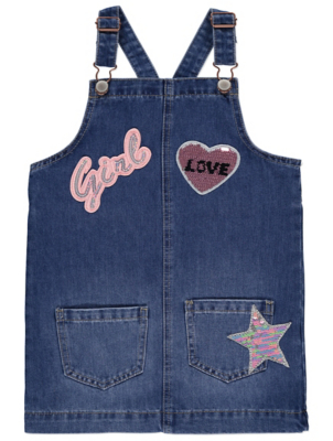 denim pinafore dress asda