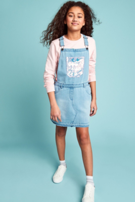 denim pinafore dress asda